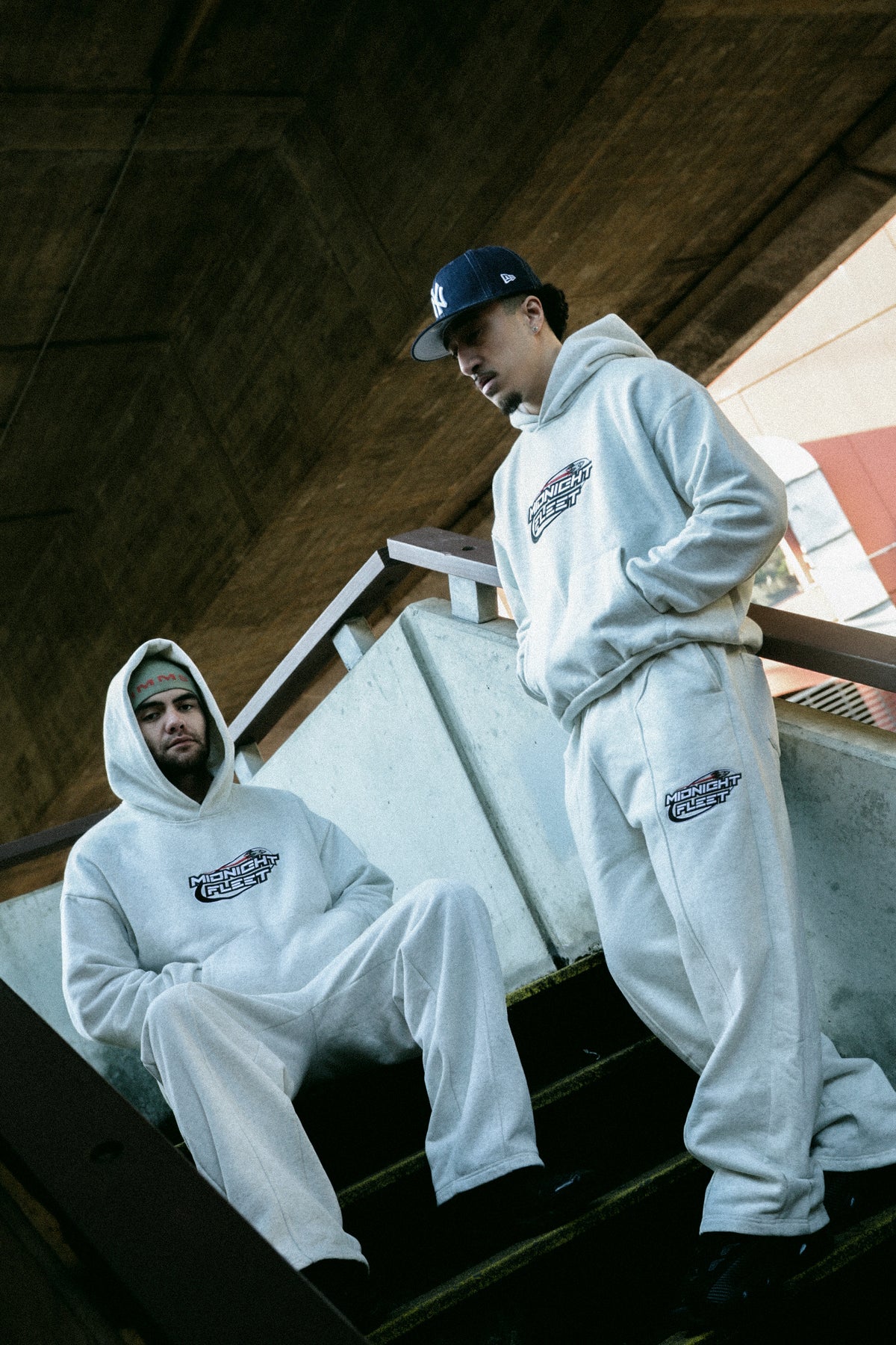 MF HOOD (LIGHT GREY MARL)