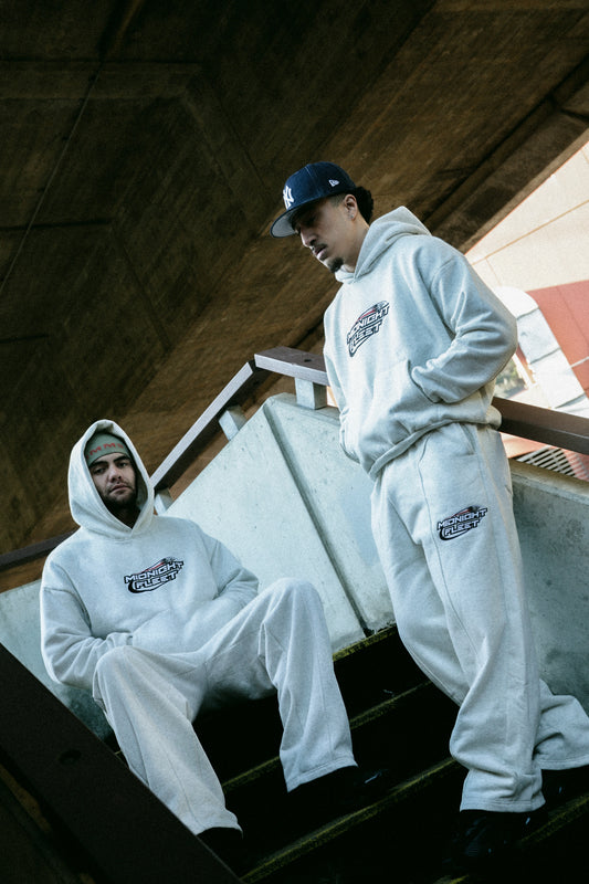 MF HOOD (LIGHT GREY MARL)